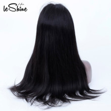 Non transformés Vierge Remy Cheveux 130% Densité Péruvienne Droite 14&#39;16&#39;18 &#39;&#39; Full Lace Wig Wholesale